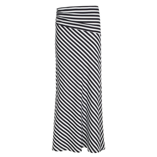 Elastic Hip Long Skirt